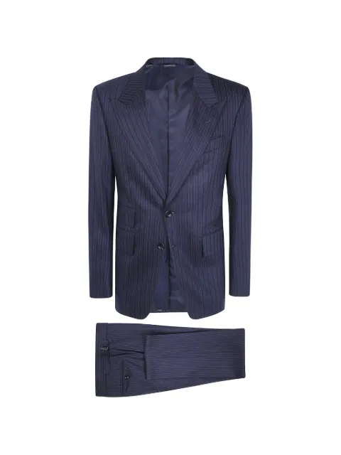 TOM FORD pinstriped wool suit Blue 2LSP01WEP32