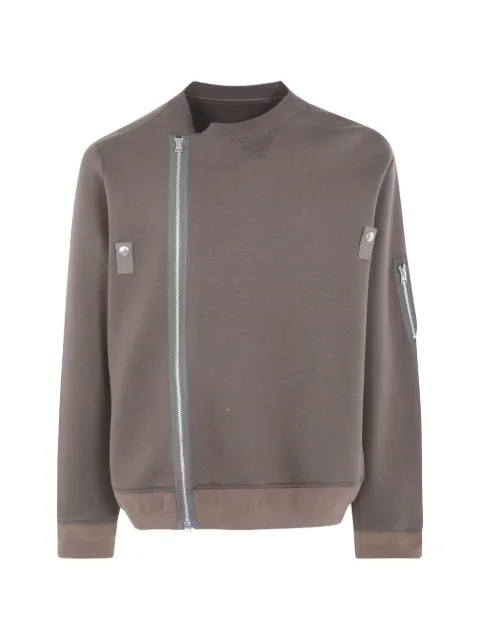 sacai zip-detail sweatshirt Brown 2604137M