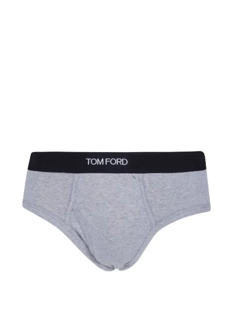 TOM FORD logo-waistband briefs Grey T4LC11040099