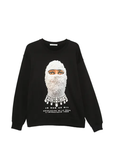 Ih Nom Uh Nit Mask Future graphic-print sweatshirt Black NUW26210
