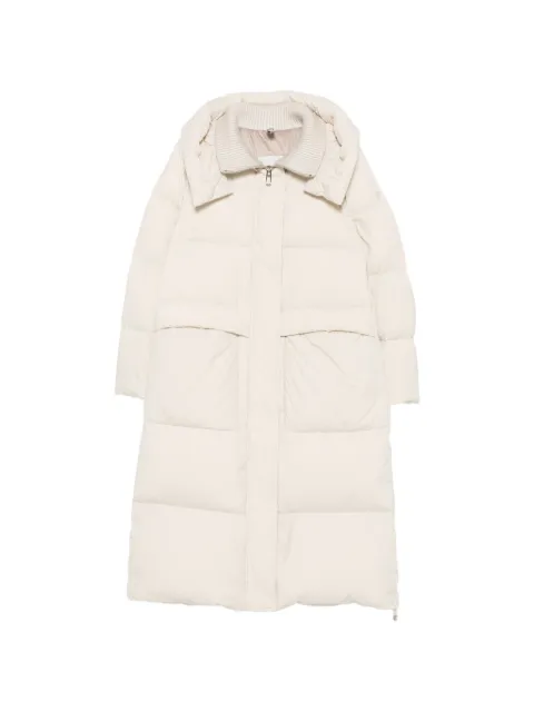 Duno hooded quilted oversized puffer coat Neutrals FULLYAPRICA