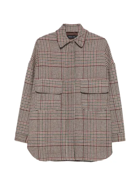 Federica Tosi Prince of Wales check shirt Neutrals 30104308