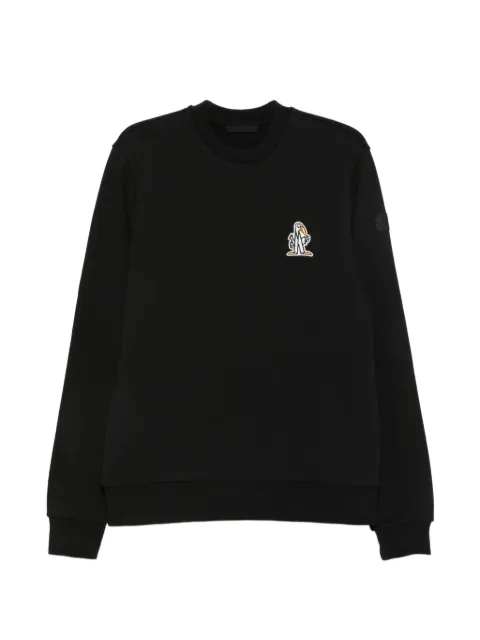Moncler long-sleeve crew neck sweatshirt Black L20918G00080899V4