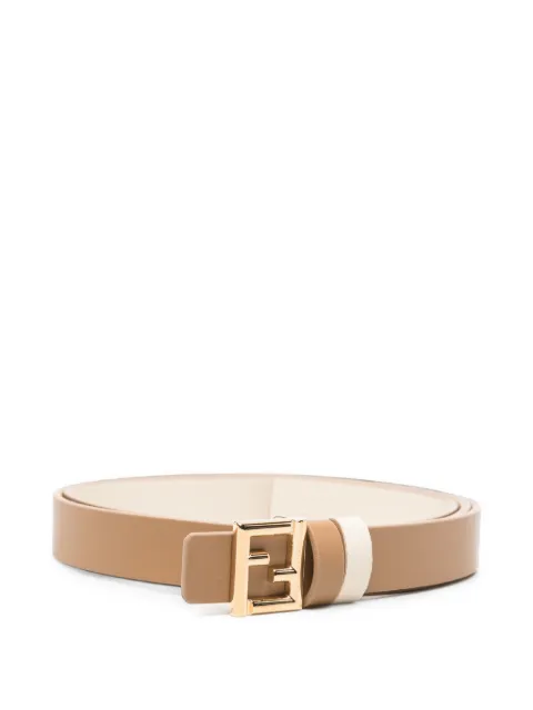 FENDI O'Lock logo-plaque belt Neutrals 8C0791B132