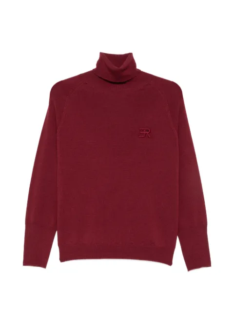 ERMANNO FIRENZE logo-embroidered sweater Red D49EM008EA4
