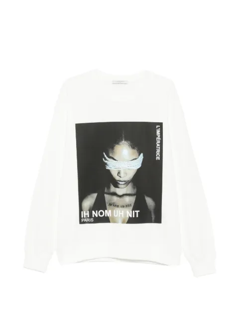 Ih Nom Uh Nit L'Impératrice graphic-print sweatshirt White NUW26216