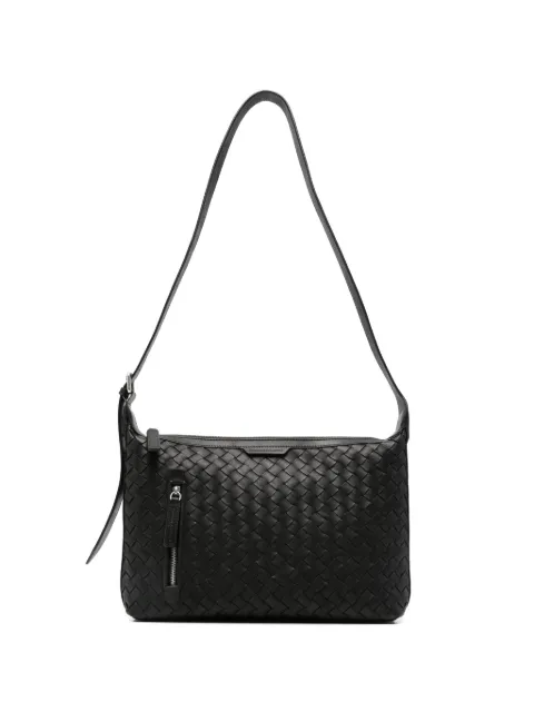 Officine Creative woven leather shoulder bag Black OCBARMO24GAMBL1000