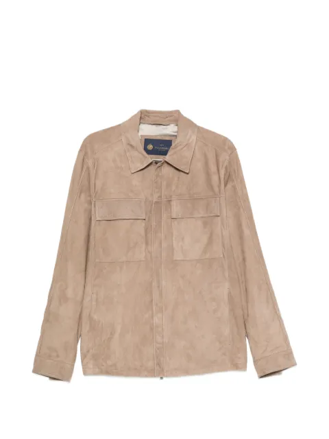 Paul & Shark suede panelled jacket Neutrals 25412481