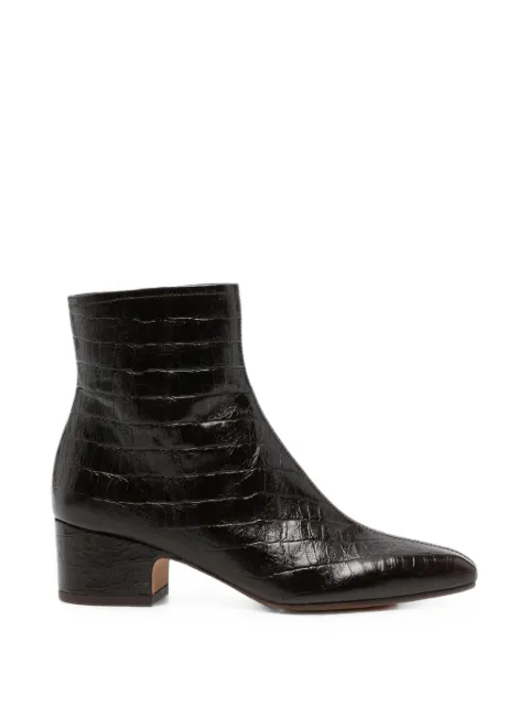 Chie Mihara croc-effect leather ankle boots Brown CUMIYA