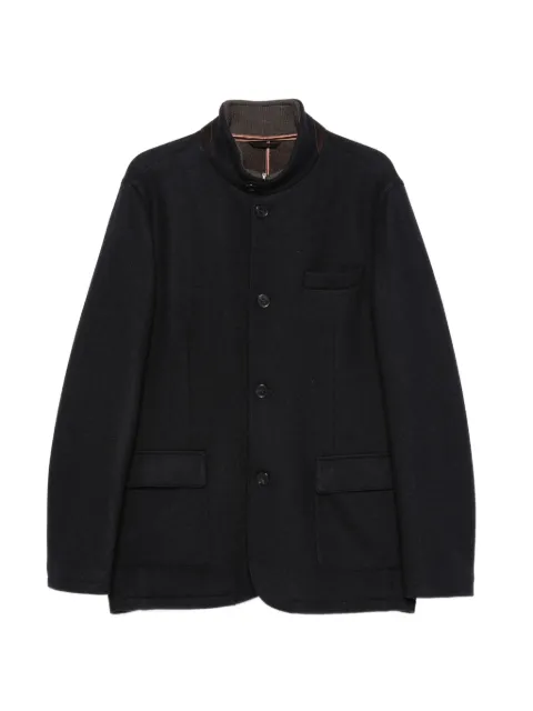 Mandelli cashmere high-neck blazer Black 2T723A5428