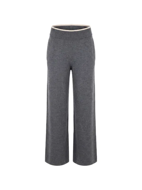 PINKO ribbed-knit wool track pants Grey 107208A3G1