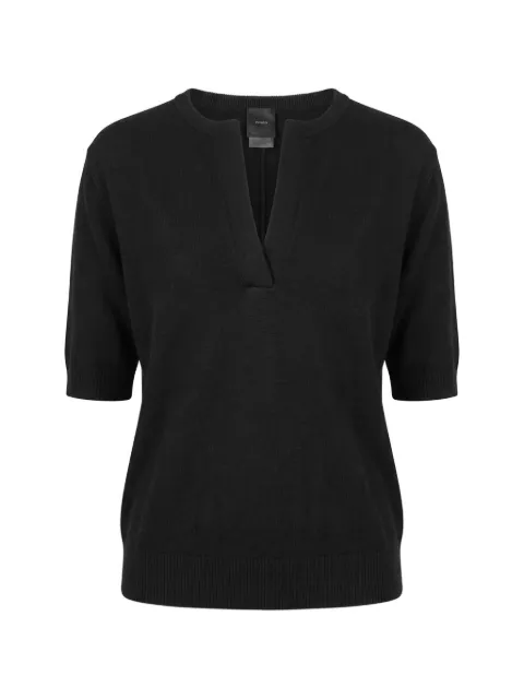 PINKO short-sleeve wool sweater Black 107206A3G1