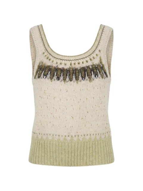 Ermanno Scervino knitted top Neutrals D495L301RCTZSV