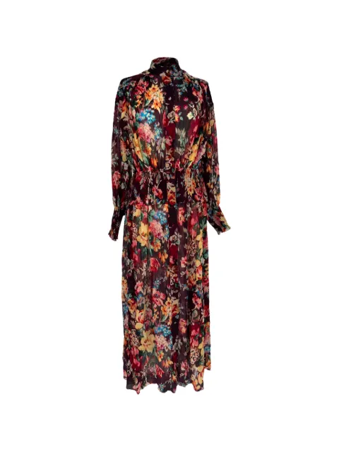 ZIMMERMANN Floral-print long-sleeve maxi dress Purple RFCPUGBCL780961W