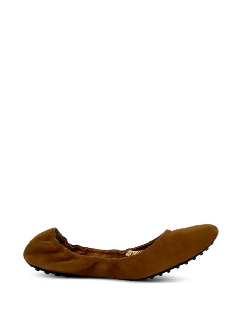 Tod's Vintage Golden-Ring ballet flats Brown RFCPUGBSH781782W