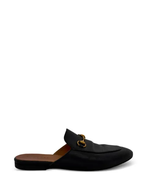 Gucci Pre-Owned Princetown Horsebit mules Black RFCGB780446