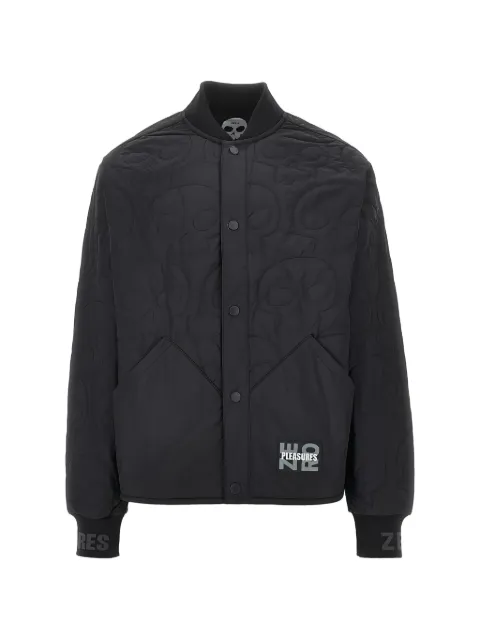 Pleasures Thomas quilted skull-pattern jacket Black P26SPZ009BLACK
