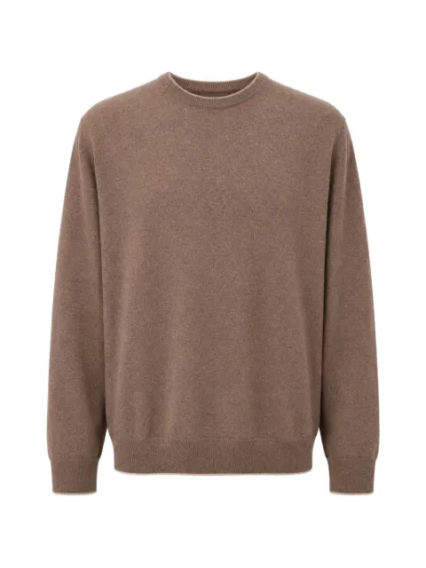 Paul & Shark crew-neck cashmere sweater Brown 99311039