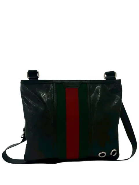 Gucci Pre-Owned 20th Century Fiat 500 Medium GG Imprime Web Messenger Bag crossbody bag Black VMJYIIBKP6UNIR6O