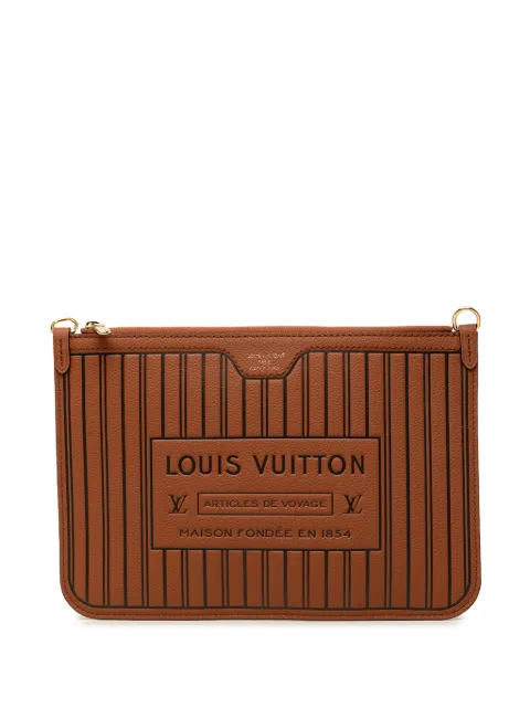 Louis Vuitton Pre-Owned 2021-2026 Calfskin Neverfull Inside Out MM pouch Brown T9EL4GZ5DEL7GP70