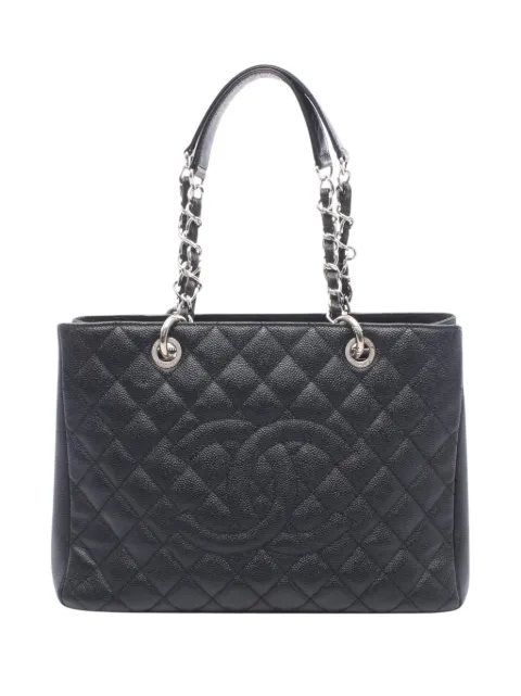CHANEL Pre-Owned 2012-2013 Caviar Grand Shopping tote bag Black IHFHQSIO08EACXBA