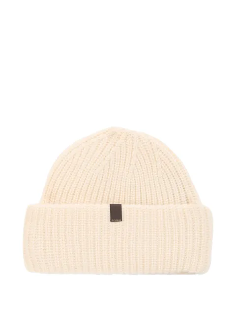 slowear ribbed-knit beanie hat Neutrals 82B061Z0103