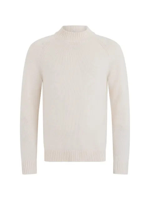 slowear mock-neck raglan-sleeve sweater Neutrals 810188ZR229