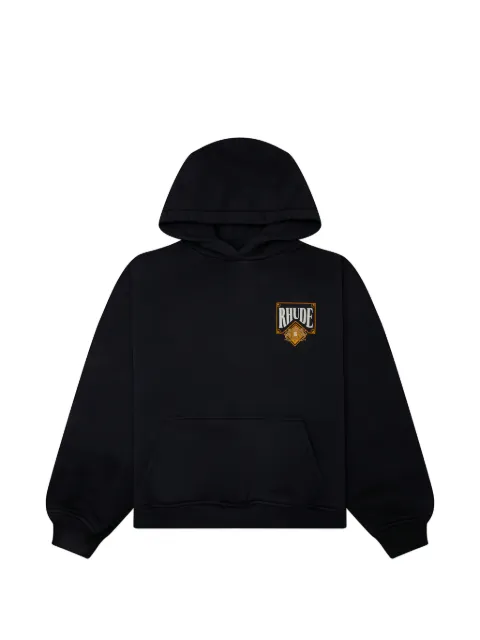 RHUDE graphic-print hoodie Black RHSS26HO050126185