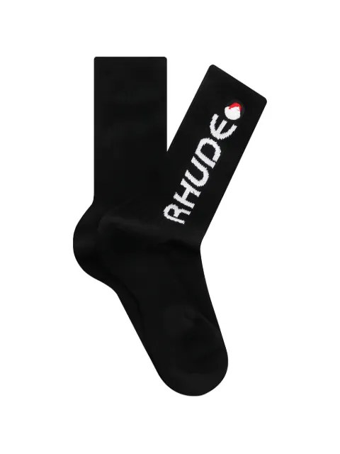 RHUDE Moonlight footy socks Black RHSS26SO05215