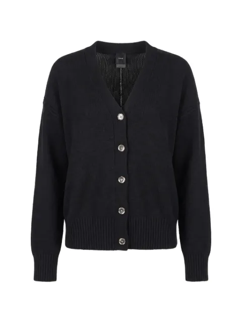PINKO button-fastening knitted cardigan Black 107212A3G1