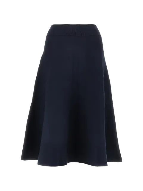 The Frankie Shop A-line knit skirt Blue SKFS22128304NAVY
