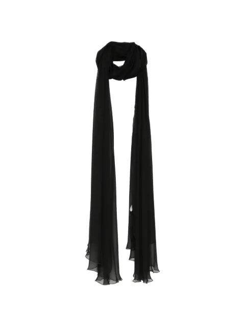 Zuhair Murad silk chiffon long scarf Black Z2A0321712