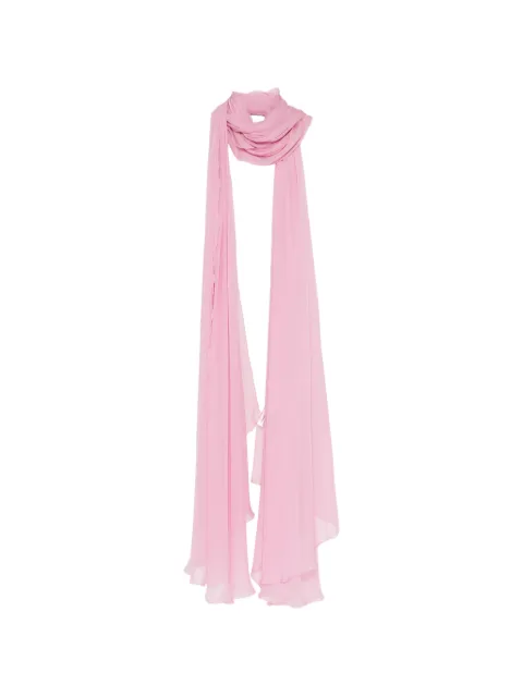 Zuhair Murad silk chiffon long scarf Pink SAP26074