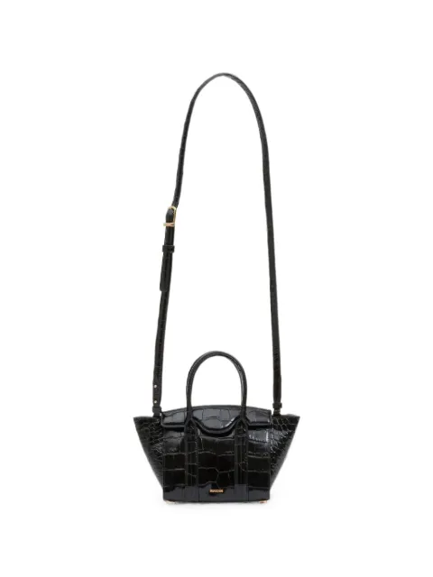SIMKHAI Mini Nicola croc-effect leather tote bag Black 526H497CRCBLACK
