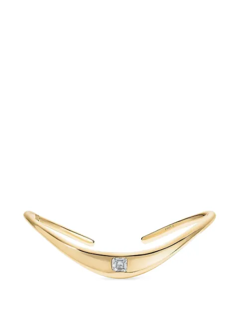 ZAHN-Z petite Zaha diamond cuff bracelet Gold ZZZ024