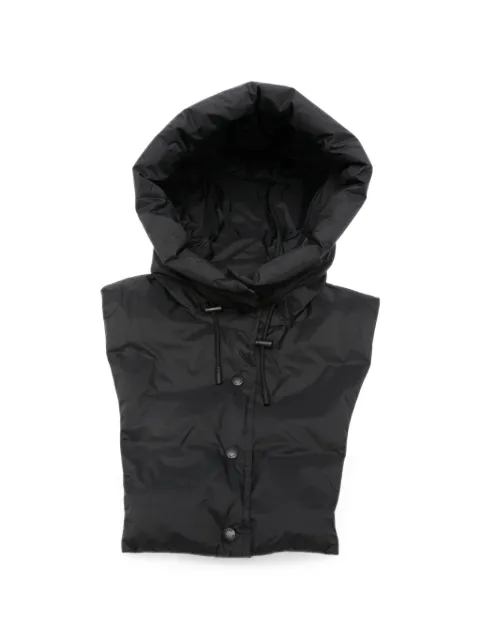 Yves Salomon padded drawstring hood Black 22WFA067XXU05WC99