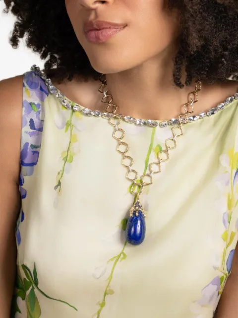 EDINA KISS multi-stones dripping pendant Gold EKP110