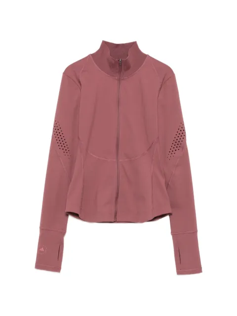 adidas by Stella McCartney x Stella Mccartney perforated zip-up T-shirt Pink KR3031