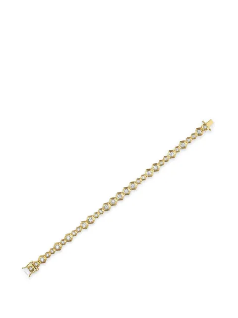 Sara Weinstock Honey Comb diamond bracelet Gold HCYWFBR65G