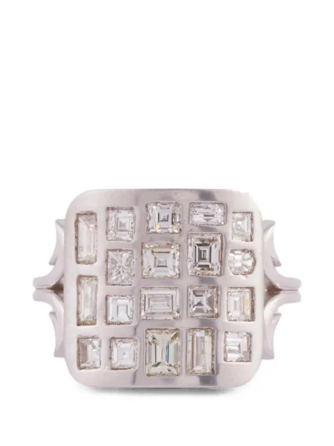 Sylva & Cie Ten Table diamond ring Silver R162010346