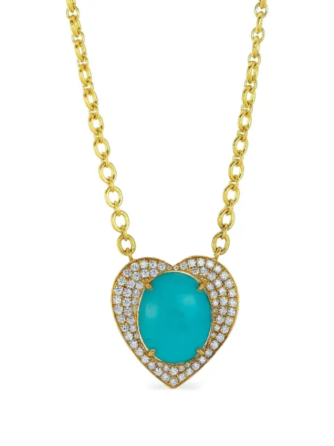 Irene Neuwirth turquoise heart necklace Gold AEOKTQ707K