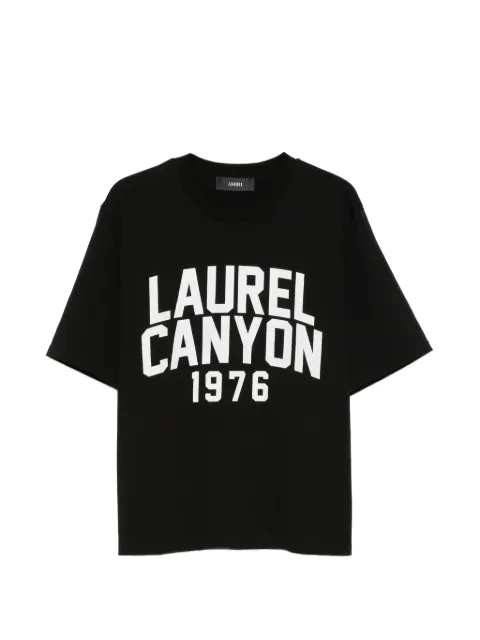 AMIRI logo-print T-shirt Black AM426JR059