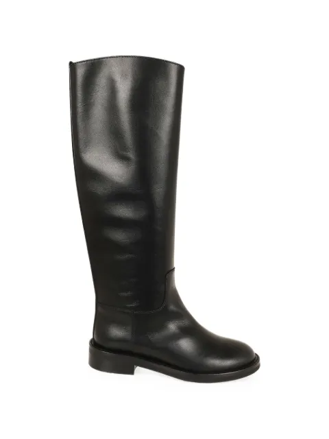 Via Roma 15 leather knee-high boots Black 4214012