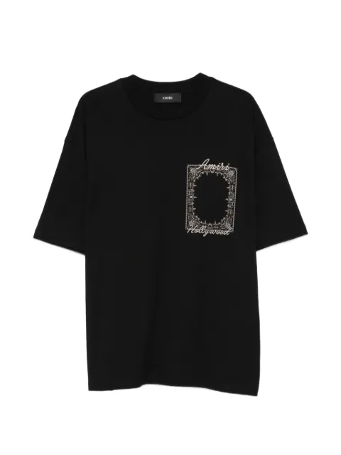AMIRI logo-print cotton T-shirt Black AM426JR004