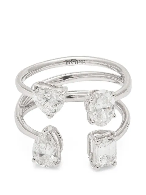 ZYDO Hope diamond open ring Silver OL52570407