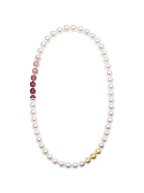 YUTAI Akoya pearl and tourmaline necklace White 0502N2100136