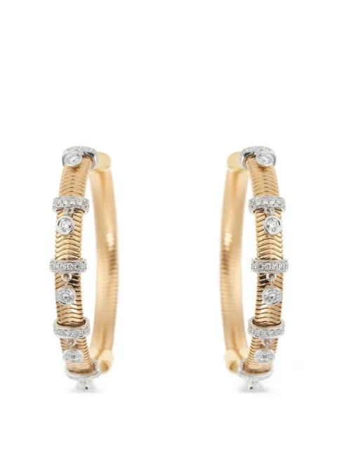 Nikos Koulis Feelings diamond hoop earrings Gold NE4376