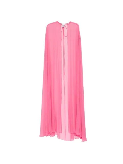 Zuhair Murad silk chiffon cape Pink SAP2601302