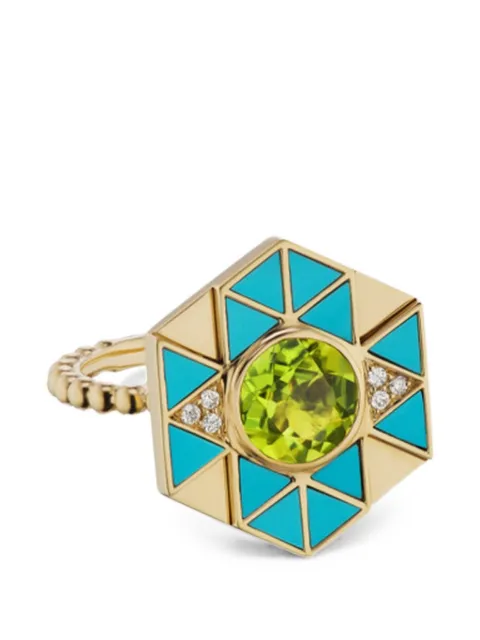 Harwell Godfrey Evil Eye multi-stone ring Gold HGR33