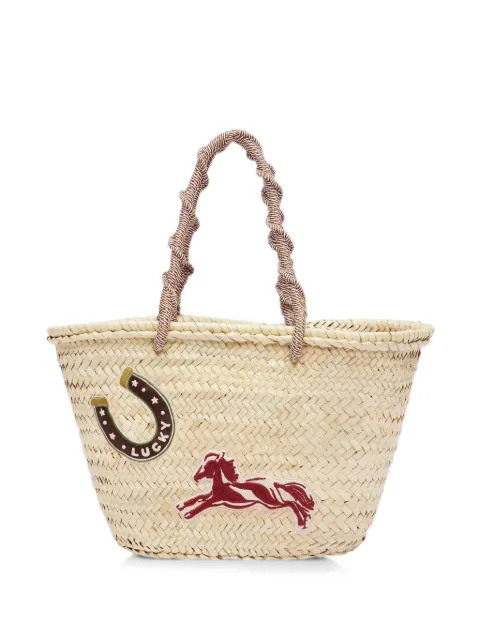 ALEMAIS Ace midi macrame basket Neutrals 8265A